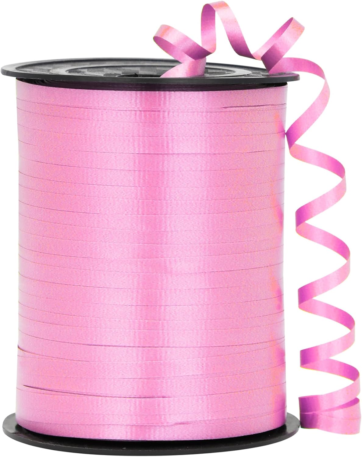 Black Ribbon - 500 Yard Crimped Curly Ribbon for Gift Wrapping, Balloons, Graduations, Halloween, Birthday Parties