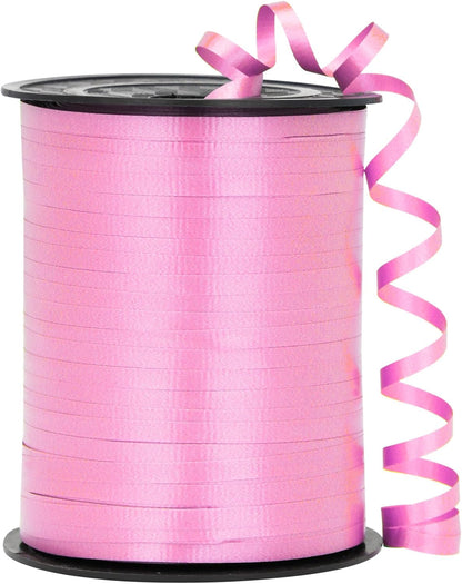Black Ribbon - 500 Yard Crimped Curly Ribbon for Gift Wrapping, Balloons, Graduations, Halloween, Birthday Parties