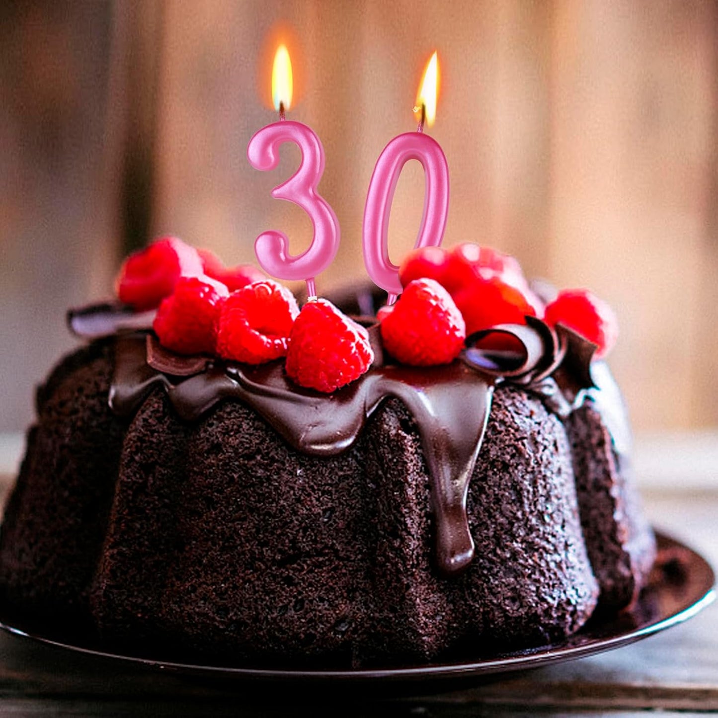 Beanlieve 10-Pieces Numeral Birthday Candles - Cake Numeral Candles Number 0-9 Glitter Cake Topper Decoration for Birthday,Wedding Anniversary,Party Celebration (Colourful)