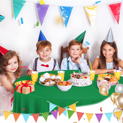 tujol Royal Blue 6 Pack Plastic Table Cloth 54" x 108", Disposable Tablecloths Rectangle Table Cover, Plastic Tablecloths for Parties