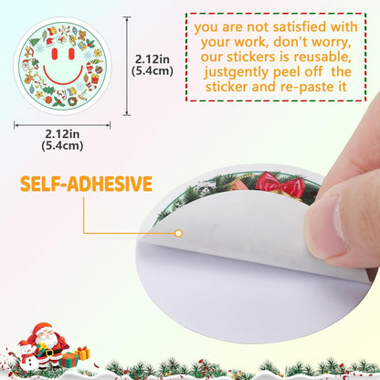 50PCS Smiling Stickers, Cute Water Bottle Stickers for Kids, for Teaching Rewards, Notebooks, Stationery, Luggage, Cartoon PVC Happy Stickers