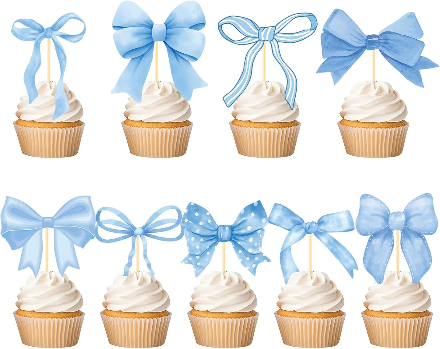 Wildflower Birthday Party Decorations, 36PCS Flower Floral Cupcake Toppers Decoration, Baby in Bloom Baby Shower Cupcake Picks Decor Party Supplies for Gilrs Women