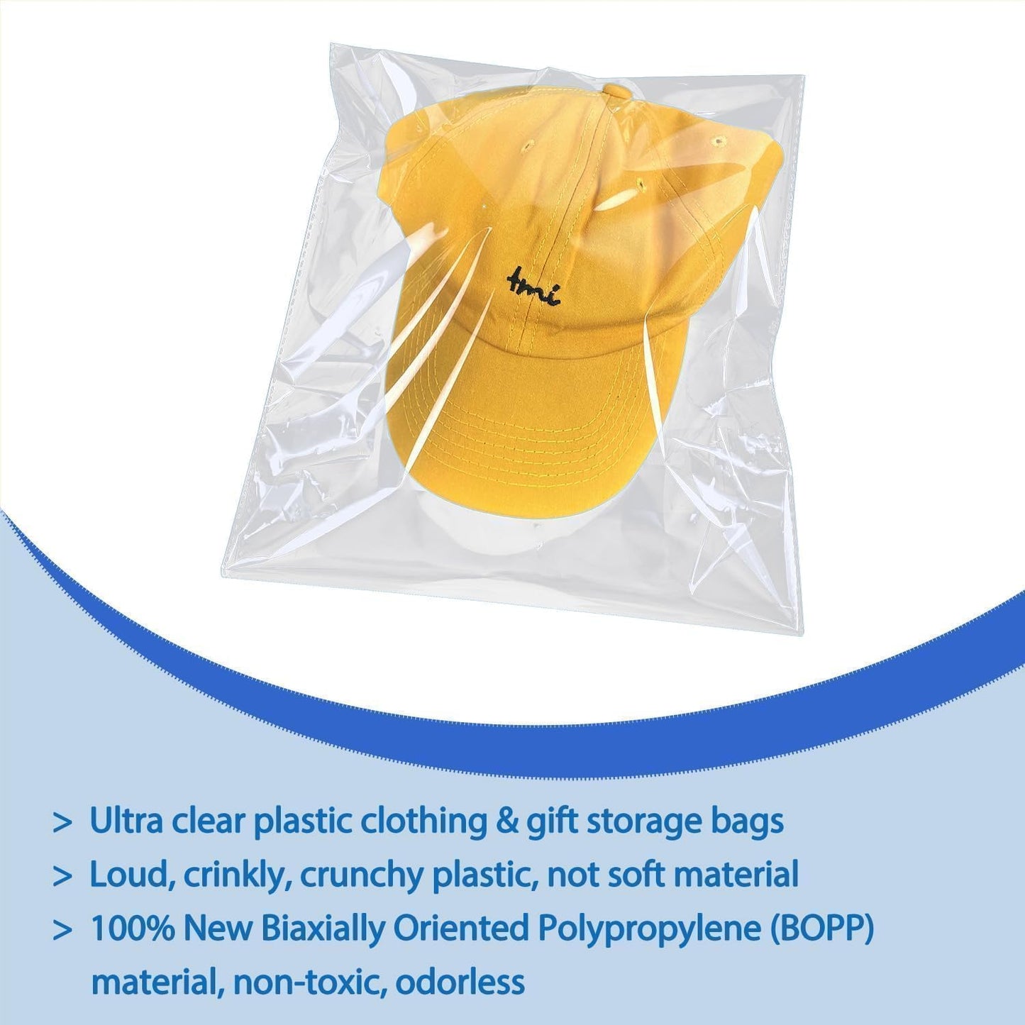 PigPotParty Cookie Bags 4''x 6", 100 Pcs Self Sealing Cellophane Treat Bags, Small Clear Plastic Goodie Bag for Gift, Snack, Party Favor, Candy
