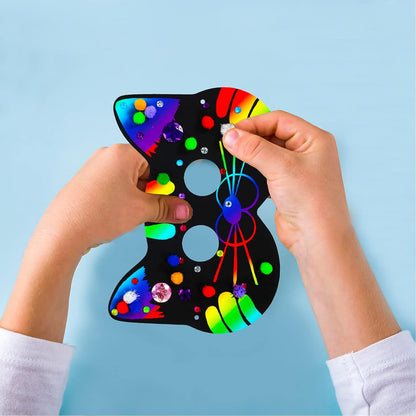 Winlyn 27 Sets Magic Scratch Off Art Rainbow Magic Scratch Paper Animal Masks Owl Rabbit Tiger Wolf Bear Squirrel Fox Bear Elephant Cutouts Face Kids Jungle Forest Animal Birthday Party Activities