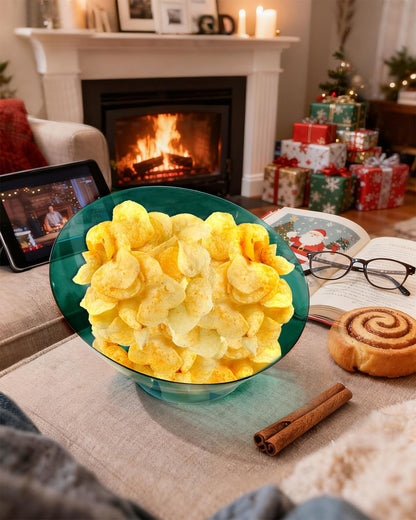 bUCLA 54 OZ Clear Plastic Serving Bowls (12 Pack) - Angled Serving Bowls Disposable for Chip&Candy - Party Table Salad and Fruit