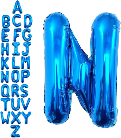 40 Inch Blue Letter A Balloons, DIY Phrase Foil Alphabet Letter A Balloons DIY Word A Banner for Birthday Anniversary Celebration Graduation Party Supplies Decoration
