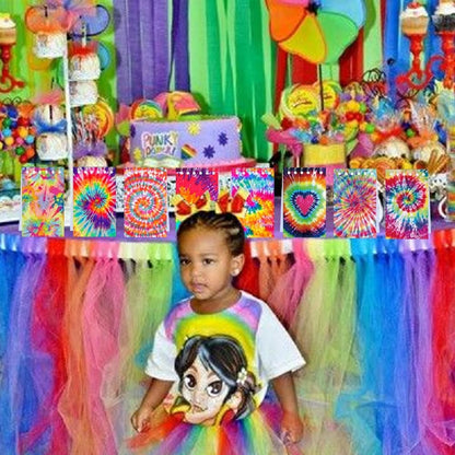 24 Pcs Mini Tie Dye Notepads Pastel Art Party Small Notepads Tie Dye Spiral Pocket Notebook Fun Coil Mini Notepad Birthday Party Supplies 8 Styles