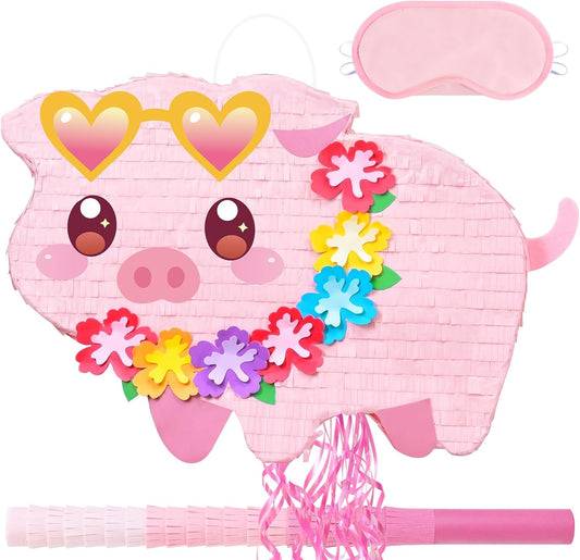 WERNNSAI Soccer Ball Piñata-Soccer Party decoration Piñata with Blindfold Bat for Kids Sports Themed Birthday Party Supplies Mirror Roller Skating Pull String - Colors B