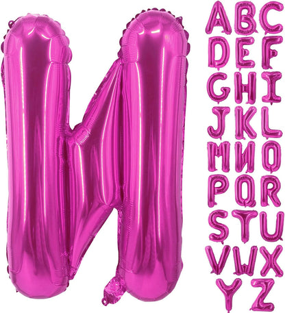 Lovoir 40 Inch Large Hot Pink Letter A Balloons Big Size Jumbo Mylar Foil Helium Balloon for Birthday Party Celebration Decorations Alphabet Hot Pink A