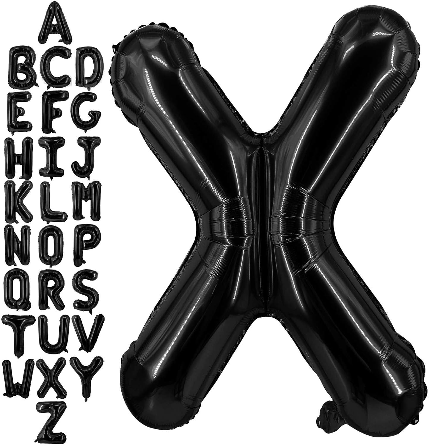 40 Inch Black Letter A Balloons, DIY Phrase Foil Alphabet Letter A Balloons DIY Word A Banner for Birthday Anniversary Celebration Graduation Party Supplies Decoration