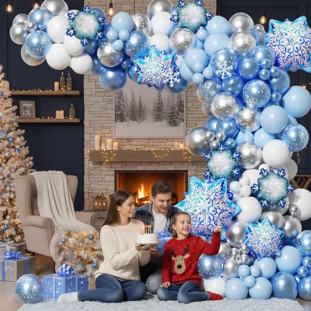 153Pcs Black and Silver White Balloon Garland Arch Kit with Stars, 22 18 12 10 5 inch Disco Ball Balloons Black White Metallic Silver Confetti Balloon for Birthday Graduation Party Decorations