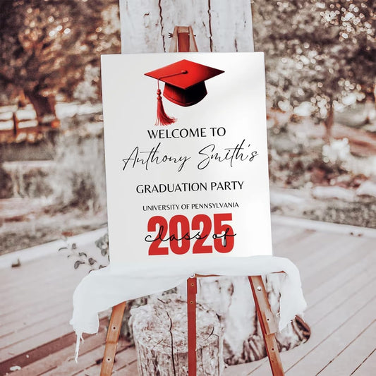 Graduation Party Welcome Sign, Photo Graduation Poster, Graduation Decorations, Grad Party Sign, Grad Welcome Sign, Graduation gift for best friend, Graduation gift for daughter, sister, brother - 1