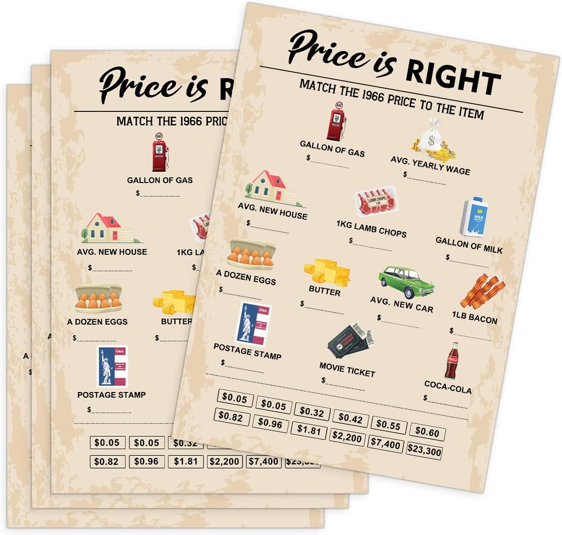 QUPT 40th Birthday Party Games, Movies in 1986 Games, Birthday Party Supplies for Adults, Fun 1986s Party Game，Pack of 30 Cards