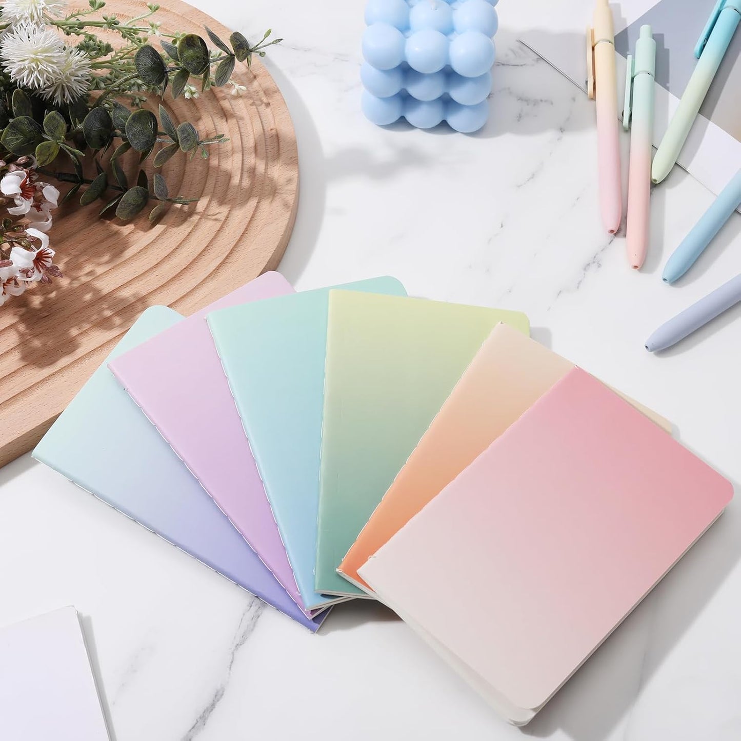 Ddaowanx Small Lined Notepads, Bulk Cute Mini Journals,3.5 x 5.5 Inches,72 Pages, Pocket Notebooks Set Colorful Cover Notebooks for Kids, Party Favors (30)