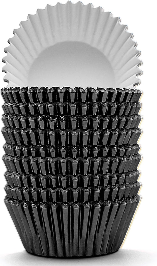 200 Pcs Gold Foil Cupcake Liners Standard Baking Cups Muffin Paper Cases