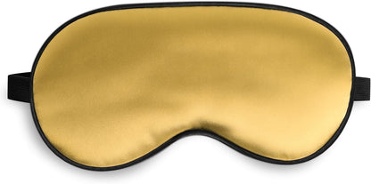 Silk Eye Mask with Adjustable Strap, Satin Blackout Sleeping Mask for Men&Women, Comfortable Blindfold Eyeshade for Night Sleep(Blue)