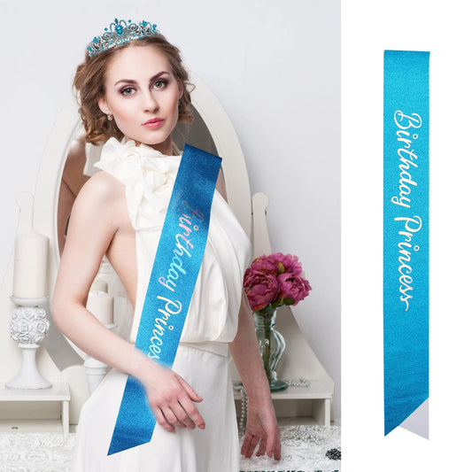 Princess Birthday Tiara - Happy Crown for Girls & Women, Decorative Accessory