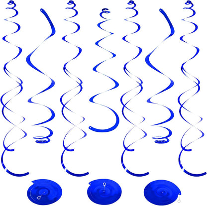 24 PCS Pink Hanging Swirl, Sparkle Ceiling Hanging Decorations, Plastic Streamer Party Decorations with Double-Swirls and Single-Swirls for Birthday Decorations, Easter, Graduation, Baby Shower