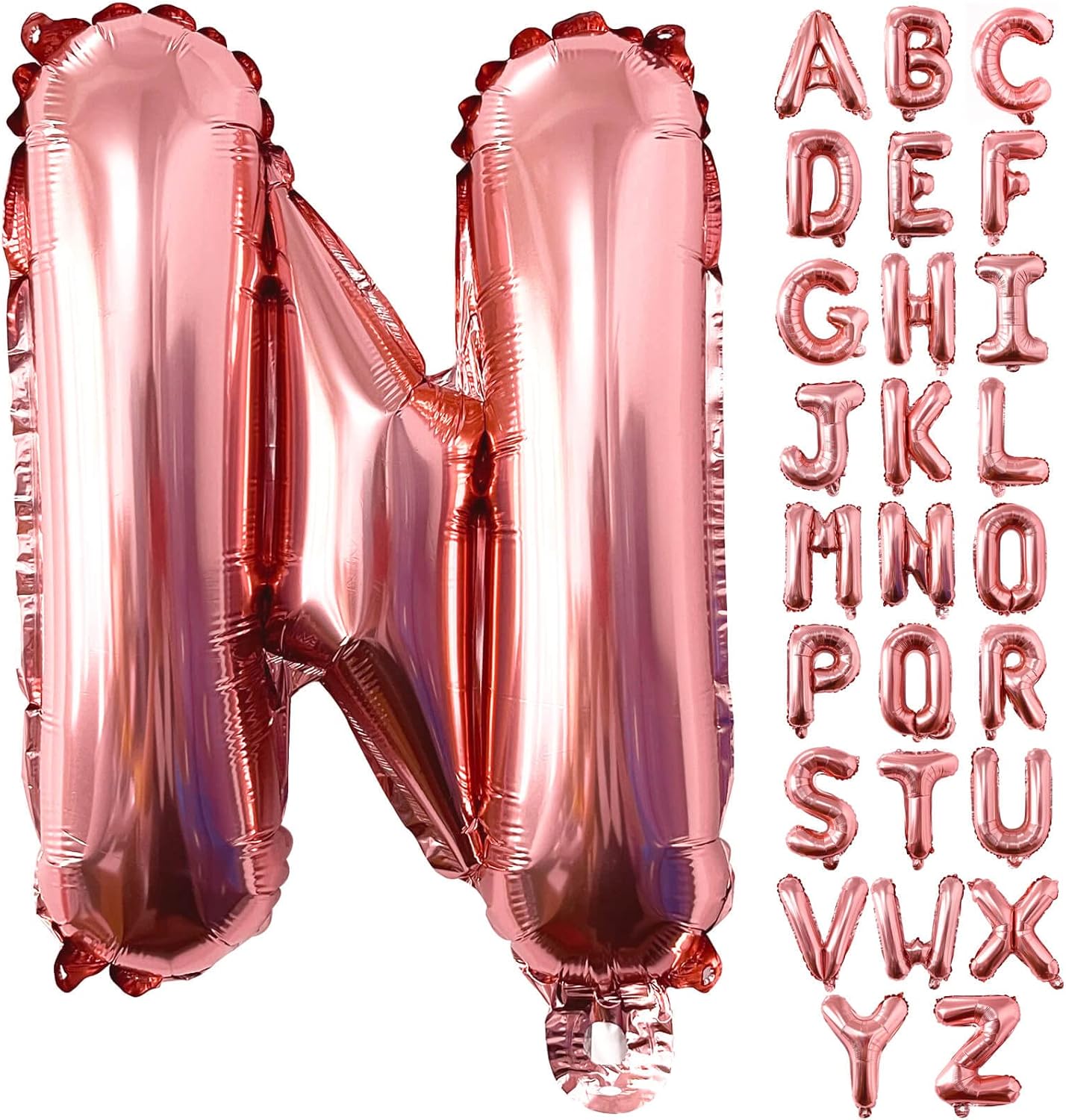 Lovoir 40 Inch Large Rose Gold Letter A Balloons Big Size Jumbo Mylar Foil Helium Balloon for Birthday Party Celebration Decorations Alphabet Rose Gold A