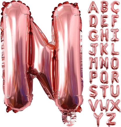 Lovoir 40 Inch Large Rose Gold Letter A Balloons Big Size Jumbo Mylar Foil Helium Balloon for Birthday Party Celebration Decorations Alphabet Rose Gold A