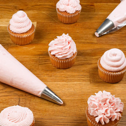24 Piece Piping Tips Set, Icing Piping Nozzles with Storage Box, Stainless Steel Nozzles Tip for Cake Decorating