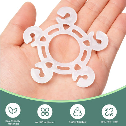 Balloon Clips(120 pcs), Tinabless Balloon Connectors for Decor Balloons Arch, Balloons Column Stand and Flowers - Birthday, Wedding, Baby Shower Party Decorations