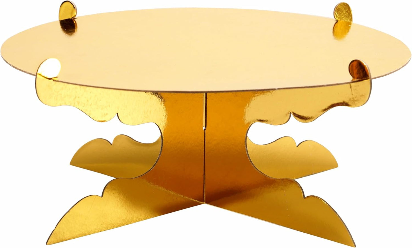 12 inch One Tier Cardboard Cake Stand,Black Cupcake Stand for Birthday Wedding DIY Dessert Decoration