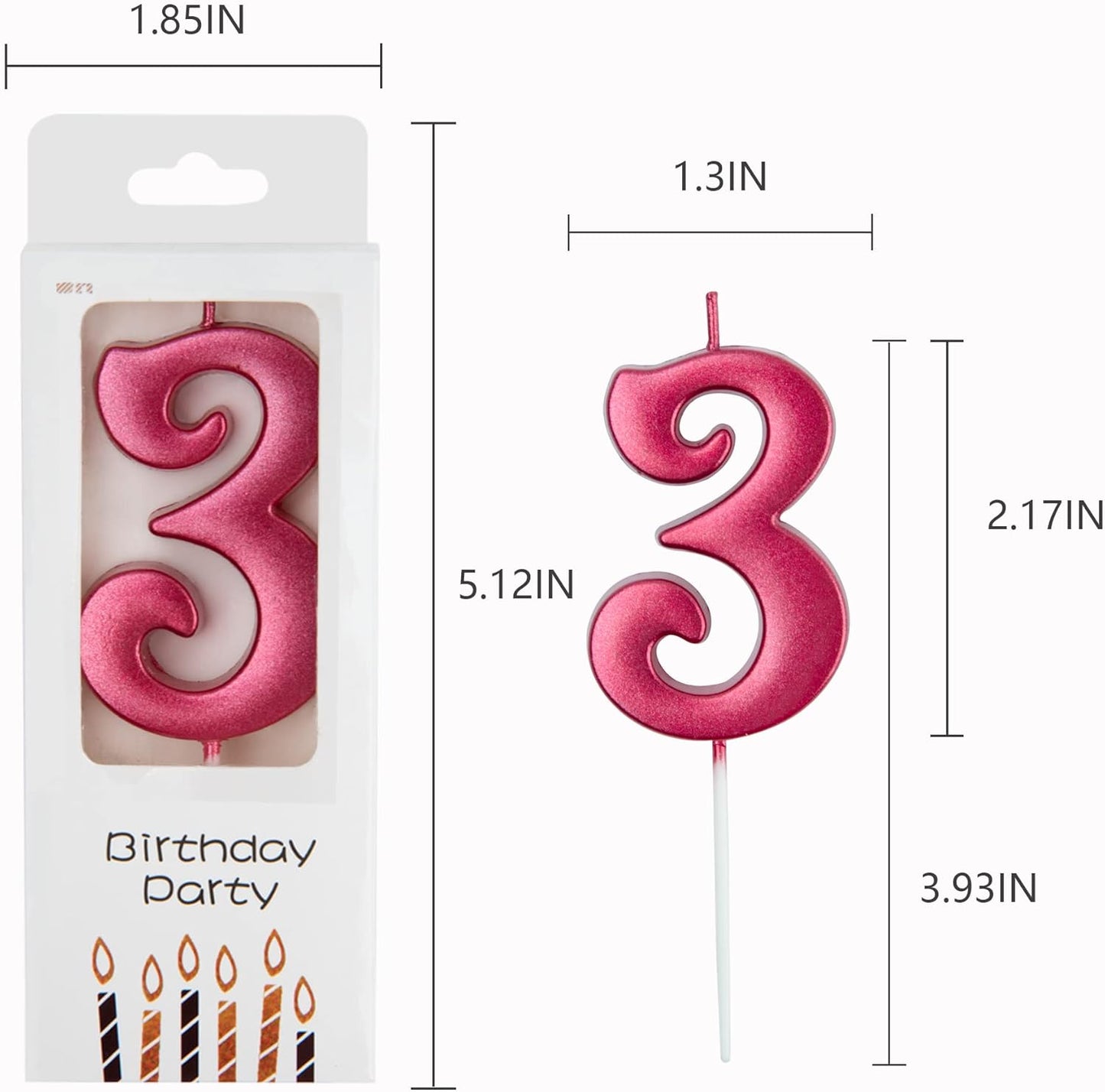 PHD CAKE 10-Count 0-9 Gold Number Birthday Candles, Number One Birthday, Gold Number Candles, Party Celebration, Baby Showers