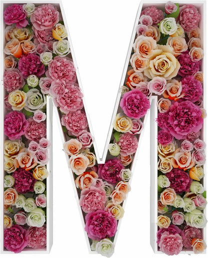 JW Passion - Premium Quality Made 3FT Tall Mosaic Balloon Frame Big Marquee Light Up Letters DIY Kit for Birthday Party Wedding Backdrop Decor Letter A Pre-Cut Foam Board