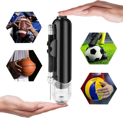 BROTOU Ball Pump, Dual Action Inflate Air Pump with 3 Needles and 2 Nozzles for Soccer Ball, Basketball, Volleyball, Balloons, Bikes