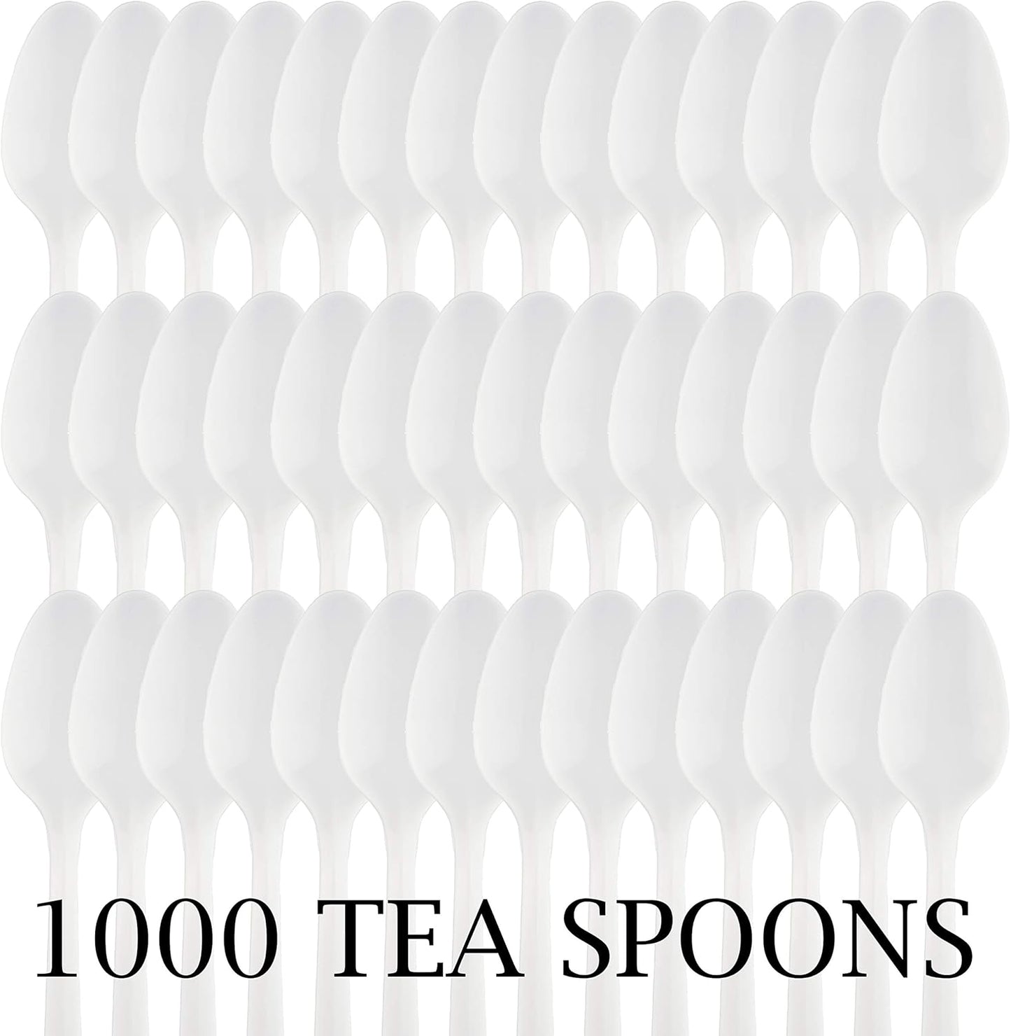 Plasticpro Cutlery Plastic Combo Sets Medium Weight Disposable Silverware White (1000 Count)