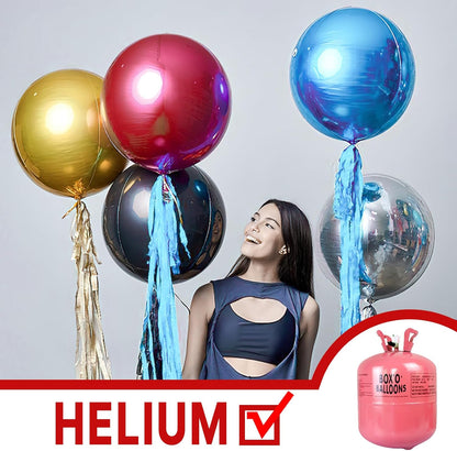 PartyWoo Metallic Gold Foil Balloons 20pcs Different Sizes Pack of 22 15 10 Inch Large Round Foil 4D Inflatable Mirror Ball Mylar Balloons for Graduation Birthday Baby Shower Party Decorations
