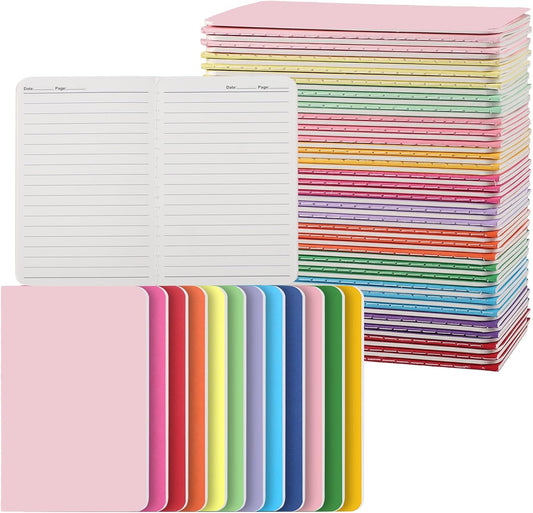 BESARME 60 Packs Mini Notebooks Bulk, Blank Paper Small Pocket Notebook Mini Sketchbooks Small Journal Memo Notepads for Students School Supplies Prizes Classroom Gift Exchange Graduation Party Favors