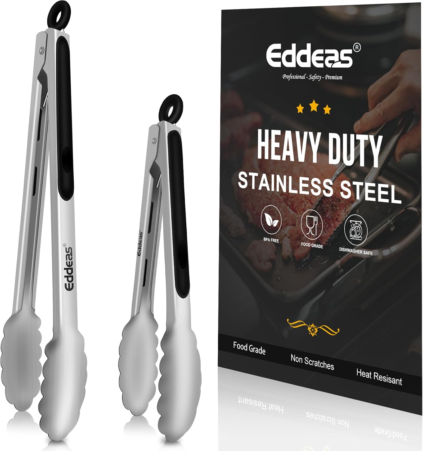 EDDEAS 12 PCS Small Serving Tongs, 4.3" Mini Gold Tongs, Gold Kitchen Tongs for Serving Food, Coffee Bar, Tea Party, Desserts Party and Ice Bucket
