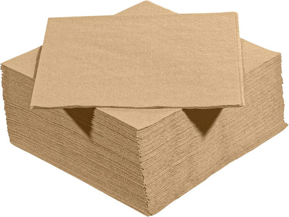 Black Beverage Napkins (300 Count) 2-Ply Disposable Cocktail Napkins for Bar, Weddings, Parties, Events, Premium Quality and EU Made