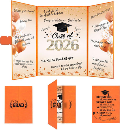 QIYANPAX Graduation Guest Book 2026, Blue and Gold Graduation Decorations Class of 2026, Graduation Signature Book, Congrats Grad Guest Book Alternative, Unique Graduation Gifts