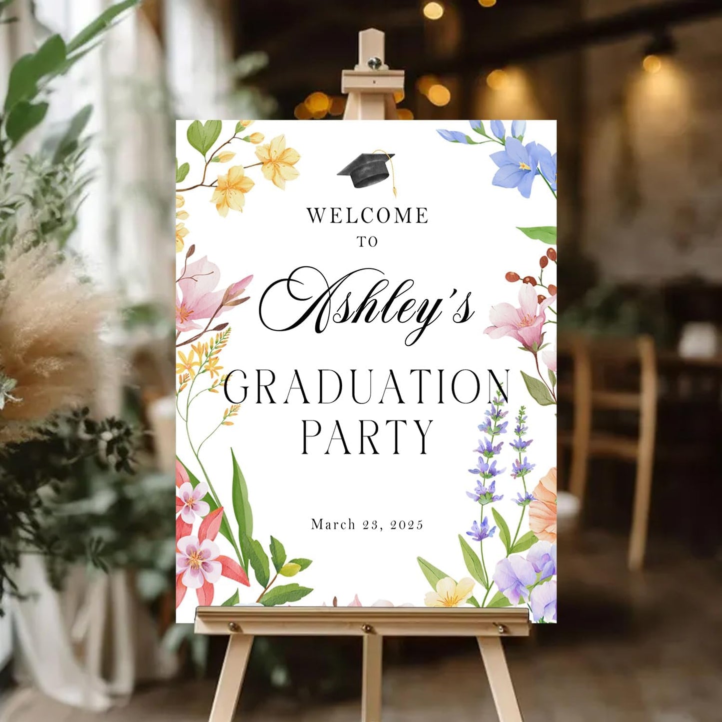 Personalized 2026 Graduation Party Welcome Sign, Minimalist Grads Decor, Class of 2026 Graduation Party Poster, Custom Graduation Party Sign, Congrats Grad Decorations Design 2