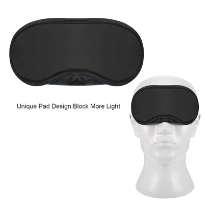 Mudder 12 Pack Sleep Mask Blindfold Eye Masks with Nose Pad and Elastic Straps for Women Men Black
