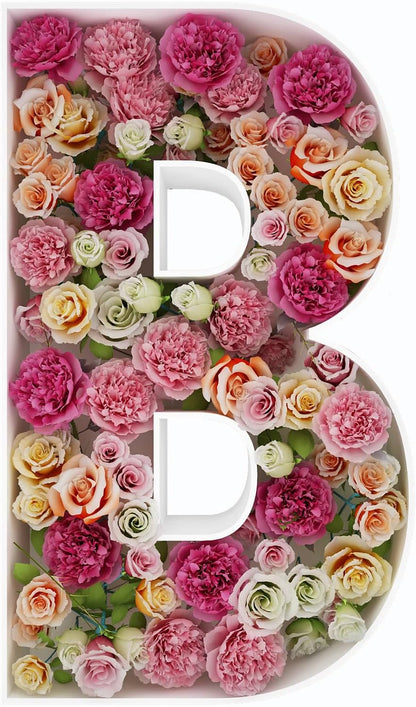 JW Passion - Premium Quality Made 3FT Tall Mosaic Balloon Frame Big Marquee Light Up Letters DIY Kit for Birthday Party Wedding Backdrop Decor Letter A Pre-Cut Foam Board