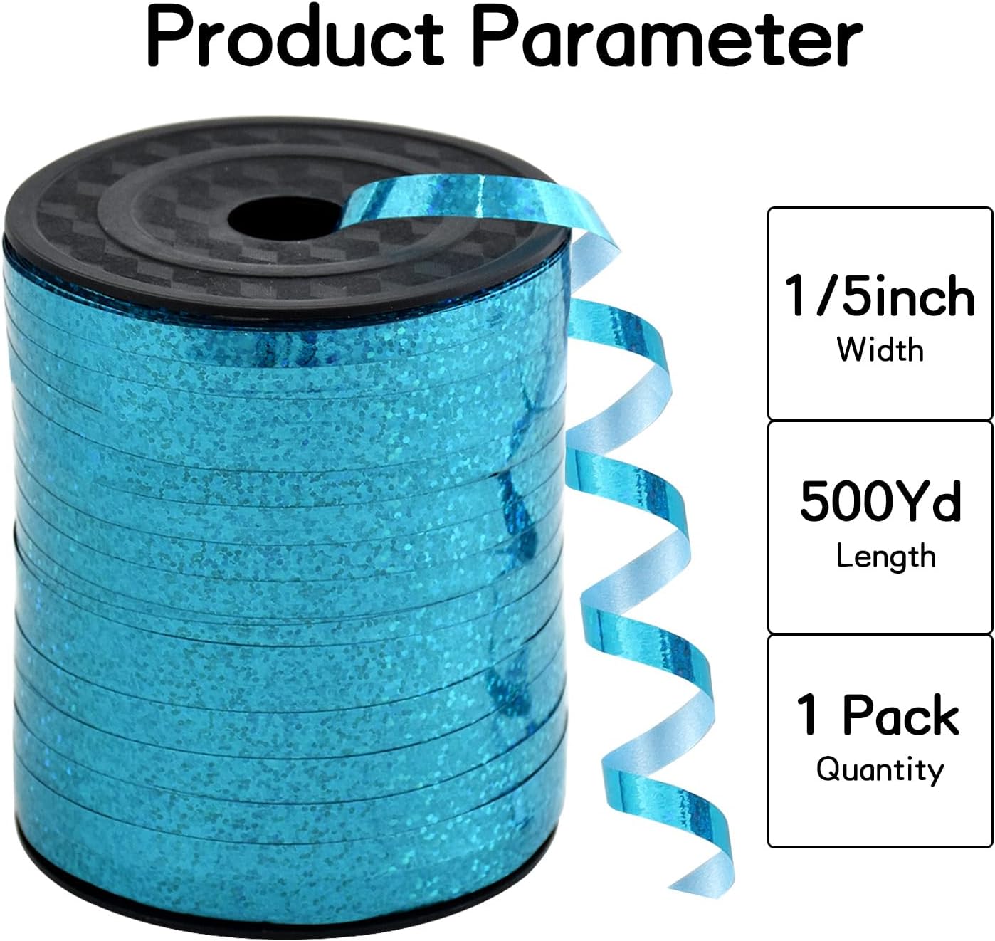 BEISHIDA 500 Yards Red Ribbon Crimped Curling, Balloon String Shiny Metallic Roll for Gift Wrapping Ribbon for Birthday Valentines Day Wedding Mother's Day Party Decorations