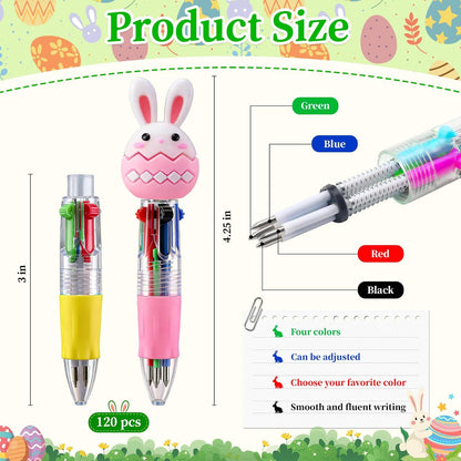 CZWZ 20Pcs Mini Multicolor Pens in One 4-in-1 Cute Pens Bulk for Kids, Fun Kawaii Ballpoint Pens for Birthdays and Children's Party Favors Gifts Teacher School Supplies