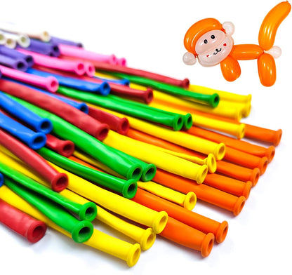 260 Balloons Clear, Thickening Long Balloons for Tying Arch, Twisting Latex Animals Magic Modeling Skinny Birthday Balloon for Kid‘s Party Wedding Decoartion Supply 100pcs