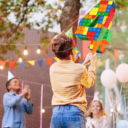 Hooqict Mexican Pinata with Blindfold and Bat Stick Party Pinata for Fiesta Carnival Cinco de Mayo Decorations Kids Adults Mexican Party Games Birthday Party Supplies
