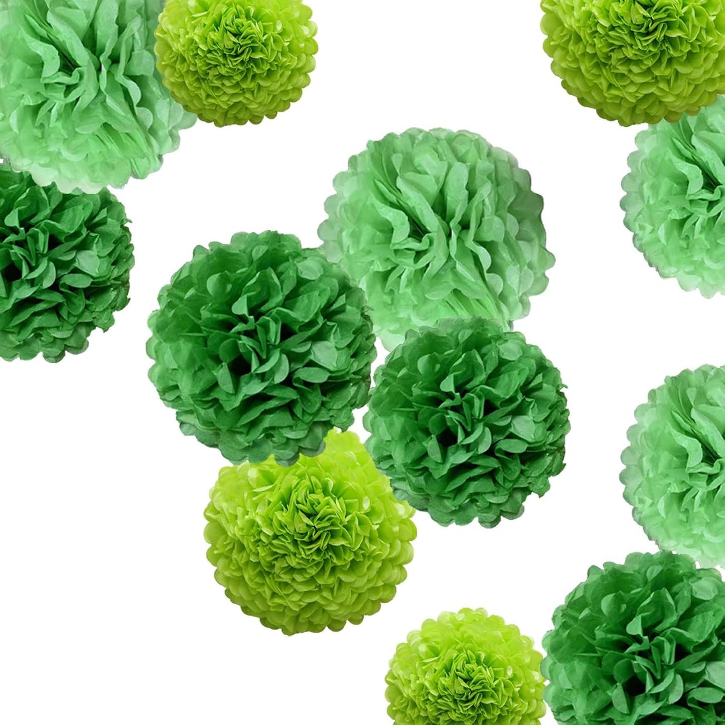 Pastel Tissue Paper Pom Poms Colorful Easter Macaron Kids Birthday Wedding Shower Tissue Flower Hanging Party Supplies(12pcs)