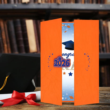 Vlipoeasn 2026 Graduation Guest Book Alternative, Black Gold Class of 2026 Graduation Party Decorations, Graduation Signature Book for 2026 College High School, Unique Graduation Gifts for Friends