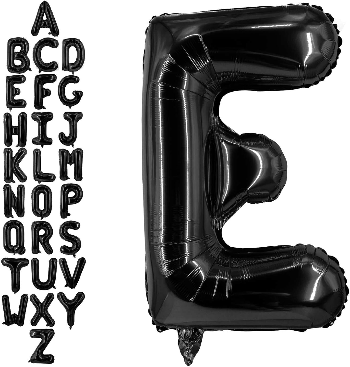 40 Inch Black Letter A Balloons, DIY Phrase Foil Alphabet Letter A Balloons DIY Word A Banner for Birthday Anniversary Celebration Graduation Party Supplies Decoration