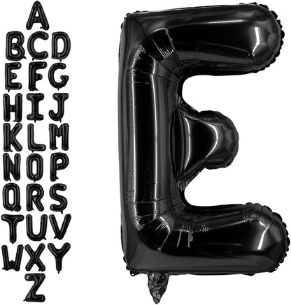 40 Inch Black Letter A Balloons, DIY Phrase Foil Alphabet Letter A Balloons DIY Word A Banner for Birthday Anniversary Celebration Graduation Party Supplies Decoration