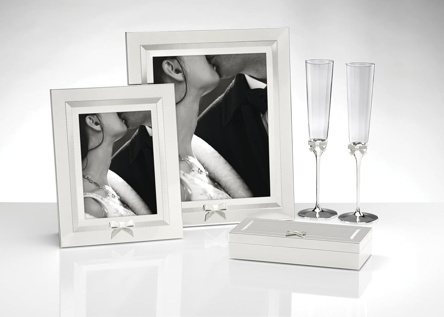 Kate Spade New York Grace Avenue 2-Piece Dessert Set, 1.45 LB, Metallic, Silver Plated