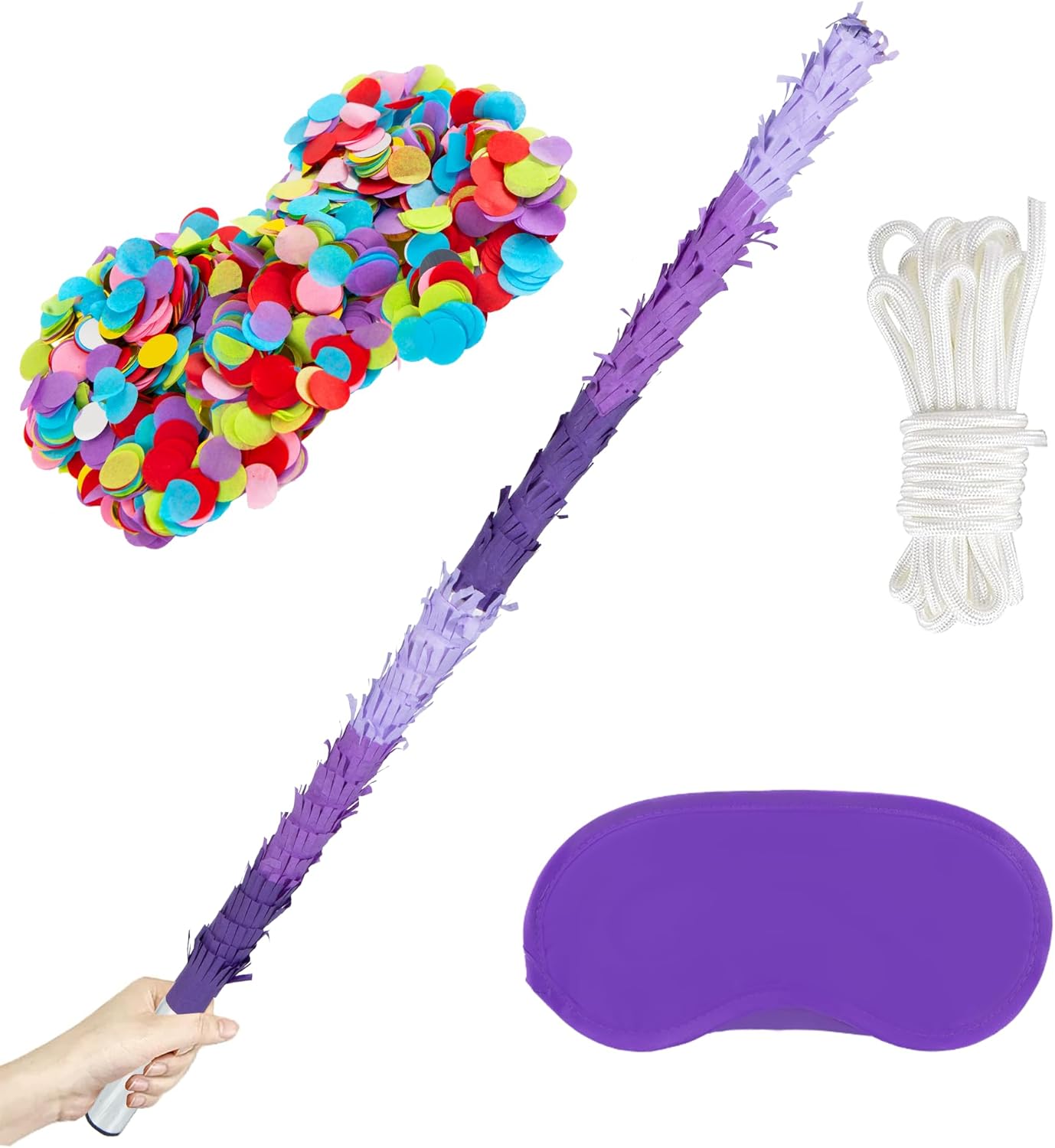PCFING 30 Inch Piñata Stick Kit Blue Very Sturdy Will Not Break, Suitable for Boys Girls Adults Can Have Fun at Any Party