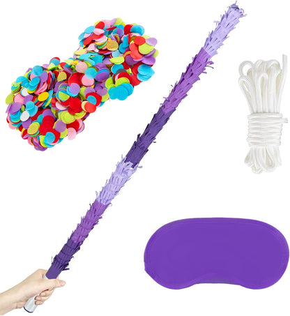 PCFING 30 Inch Piñata Stick Kit Blue Very Sturdy Will Not Break, Suitable for Boys Girls Adults Can Have Fun at Any Party